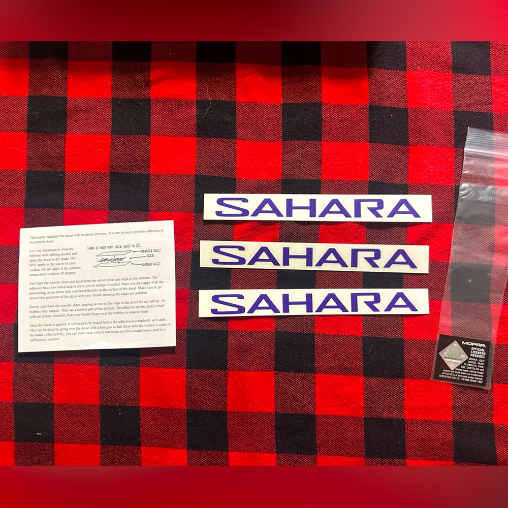 Jeep Sahara Decals - purple